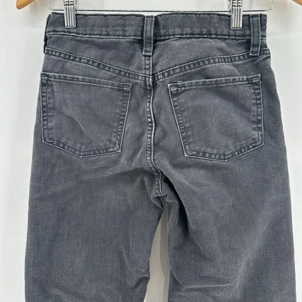 Old Navy Baggy Wide Leg Jeans Girls 12 Gray Denim Built In Touch High Rise